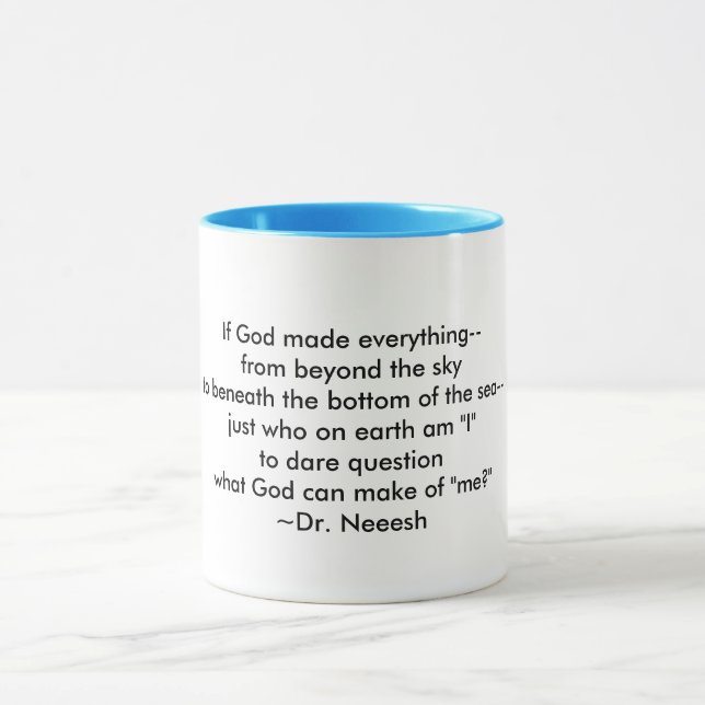 Ein Wunder: Ich bin gedemütigt - Tasse (Zentrum)