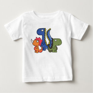 Ein wunderlicher Dinosaurierfreund, niedlich und Baby T-shirt