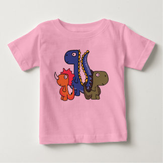 Ein wunderlicher Dinosaurierfreund, niedlich und Baby T-shirt