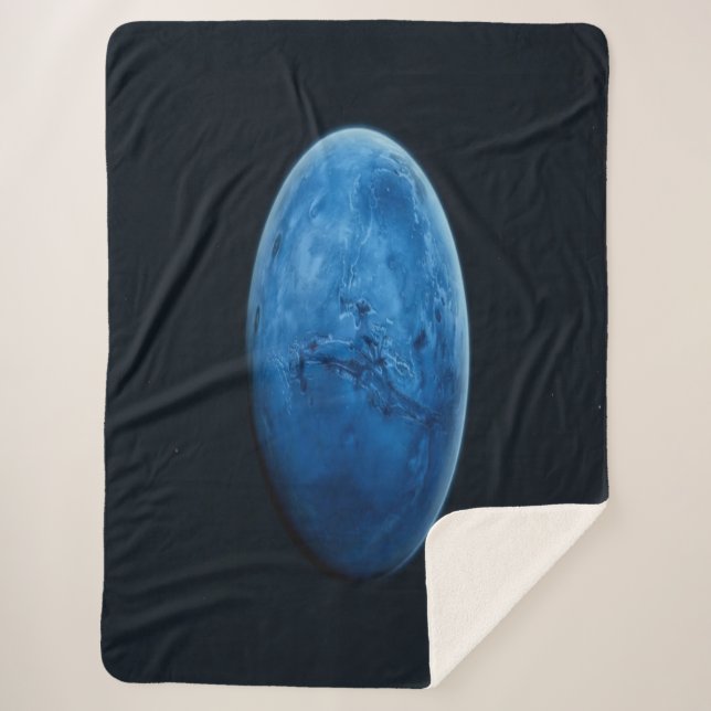 Ein wunderschöner blauer Planet Sherpadecke (Vorderseite)