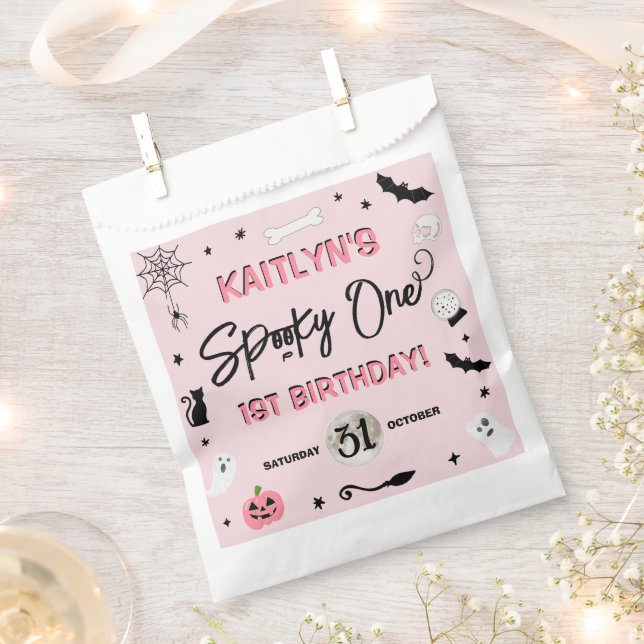 Ein wunderschöner! Girls Halloween 1. Geburtstag P Geschenktütchen (Ausgeschnitten)