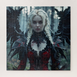 Ein wunderschöner gotischer Engel Puzzle