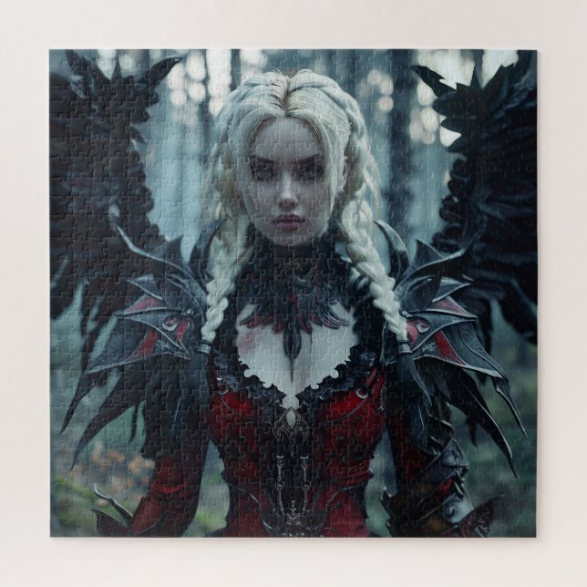 Ein wunderschöner gotischer Engel Puzzle (Vertikal)