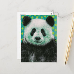 Ein wunderschöner Panda-Bär Postkarte