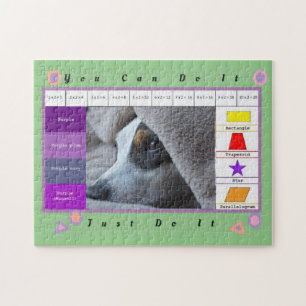 Ein wunderschöner, sonniger Hund mit Erziehung Puzzle