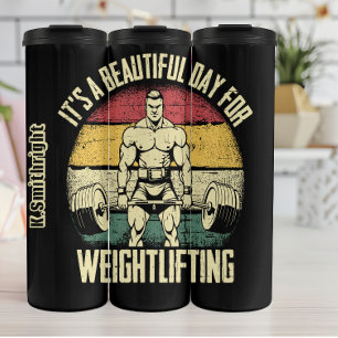 ein wunderschöner Tag für das Weigheben Thermosbecher