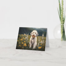 Ein wunderschöner weißer Hund