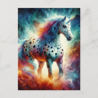 Ein wunderschönes Appaloosa Unicorn Postkarte