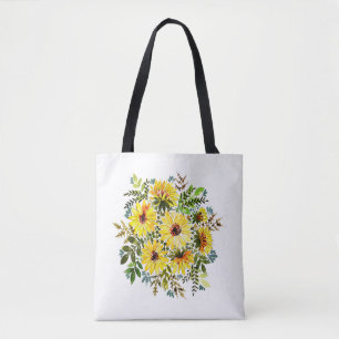 Ein wunderschönes Aquarellbouquet, schöner gelber
