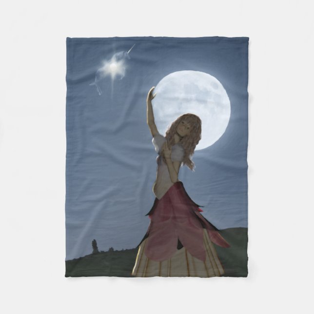 Ein Wunsch wird wahr Fleecedecke (Vorderseite)