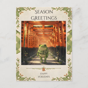 Ein Wunsch zwischen Torii-Toren Postkarte