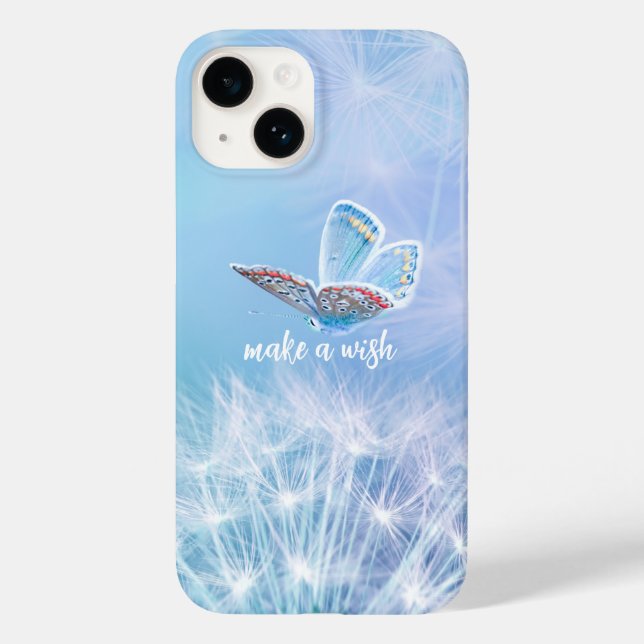 Ein Wunschleuchter und ein Schmetterlingsdesign Case-Mate iPhone Hülle (Rückseite)