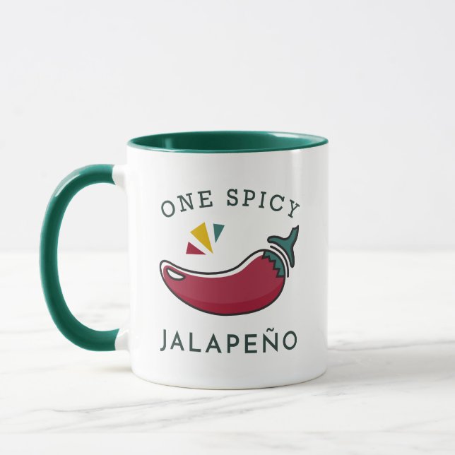 Ein würziger Jalapeno Tasse (Links)