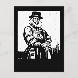 Ein Yeoman Warder oder Beefeater Postkarte
