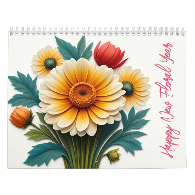 Ein zarter Bouquet-Kalender Kalender (Titelbild)