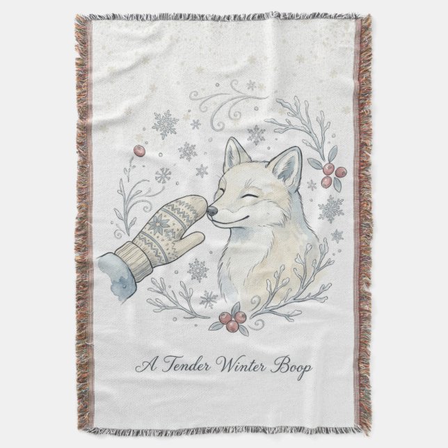 Ein zarter Winter-Boop Decke (Vorderseite Vertikal)