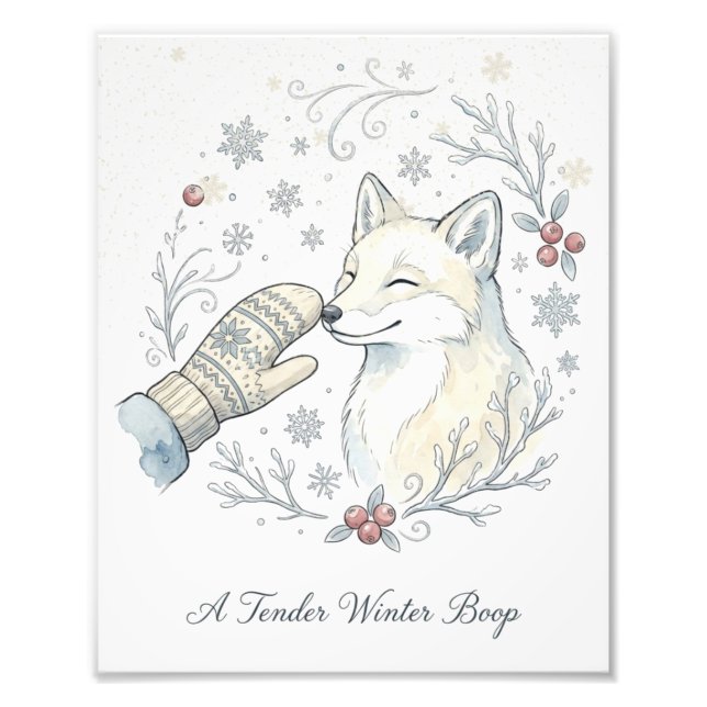 Ein zarter Winter-Boop Fotodruck (Vorne)