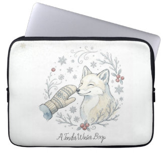 Ein zarter Winter-Boop Laptopschutzhülle