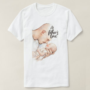 Ein zärtlicher Moment eines Vaters T-Shirt