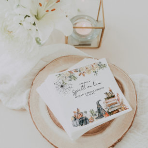 Ein Zauber Halloween-Brautparty Serviette