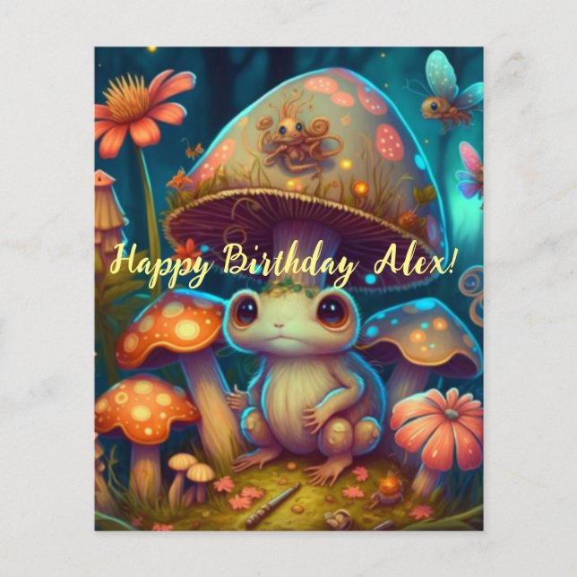 Ein zauberhafter Pilzfrosch (Vorderseite)