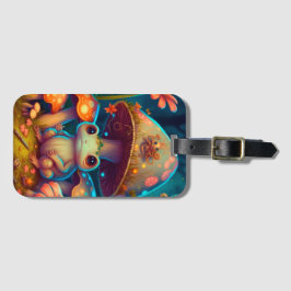 Ein zauberhafter Pilzfrosch Gepäckanhänger