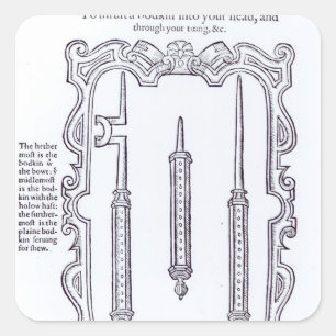 Ein Zaubertrick Quadratischer Aufkleber