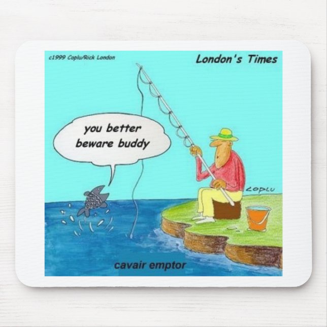 ein Zazzle-Caveat-Emptor Mousepad (Vorne)