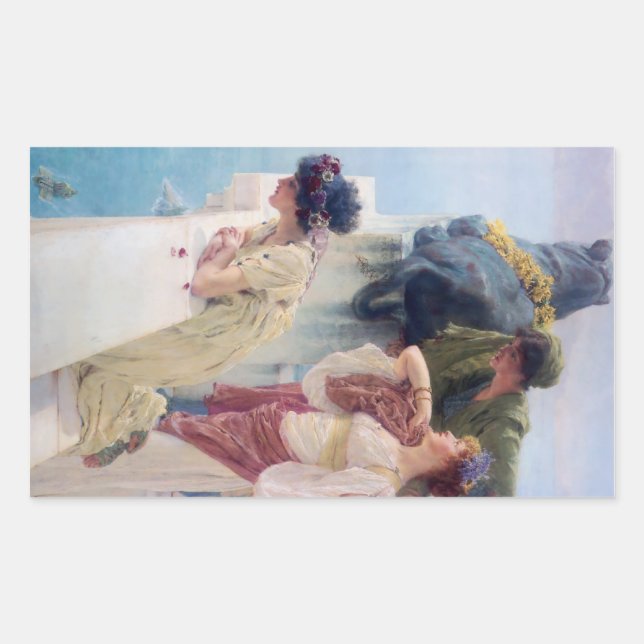 Ein Zeichen des Ausblicks Rechteckiger Aufkleber (Vorderseite)