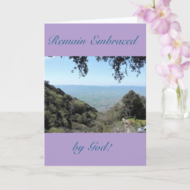 Ein Zeichen von Liebe, Glauben und Ermutigung, Kar Karte (Orchidee)