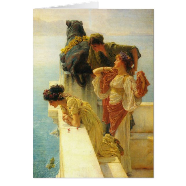 Ein Zeichen von Sir Lawrence Alma-Tadema (Vorne)