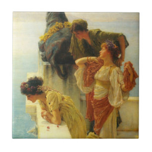 Ein Zeichen von Sir Lawrence Alma-Tadema Fliese