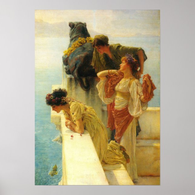 Ein Zeichen von Sir Lawrence Alma-Tadema Poster (Vorne)