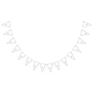 ein zeichn einer Blume mit Blätter darauf Wimpelkette