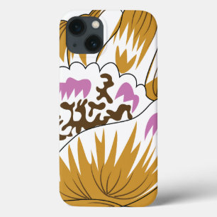 ein zeichn einer Blume mit rosa und weißen Blütenb Case-Mate iPhone Hülle