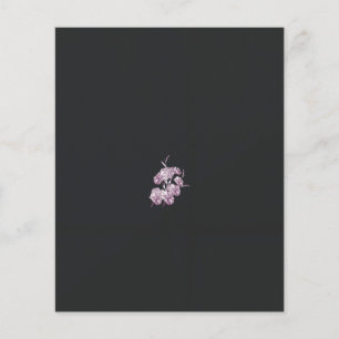 ein zeichn einer Pflanze mit violetten Blumen Flyer