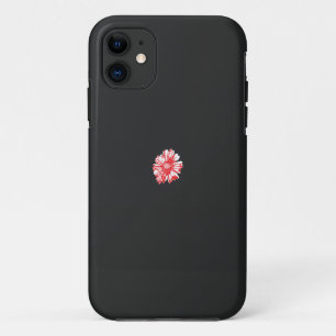 ein zeichn einer roten Blume auf weißem Hintergrun Case-Mate iPhone Hülle