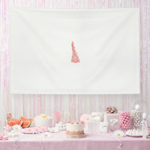 ein zeichn eines Vogels mit Blume darauf Banner