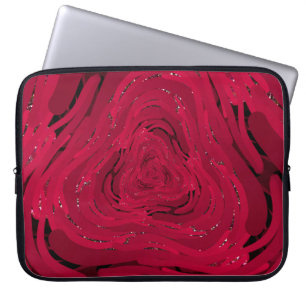 Ein zeichnend Blatt aus rotem Farbverlauf mit g Laptopschutzhülle