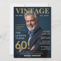 Ein zeitloser Klassiker Vintage 60. Geburtstagsmag