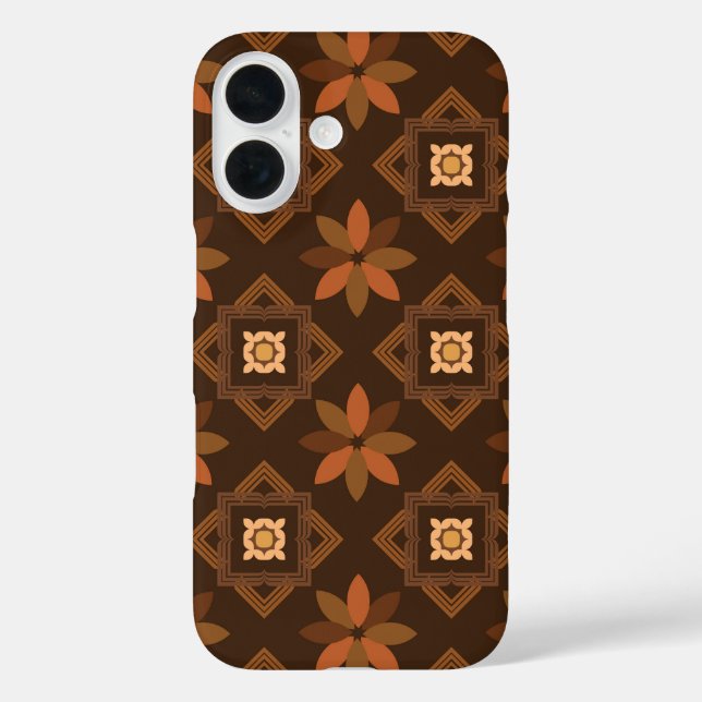 Ein zeitloses afrikanisches Muster mit Blumenmuste Case-Mate iPhone Hülle (Rückseite)