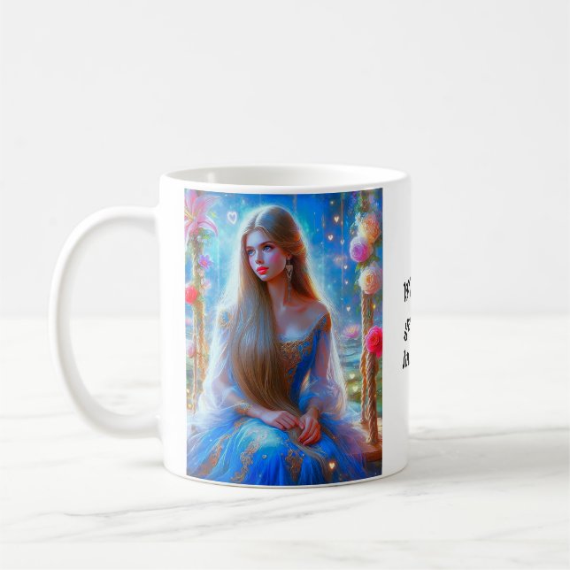 Ein zeitloses Zeichen der Liebe in jeder Sekunde - Kaffeetasse (Links)