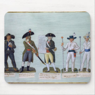 Ein Zeitungs-Verkäufer, ein Bürger bereit zu Mousepad