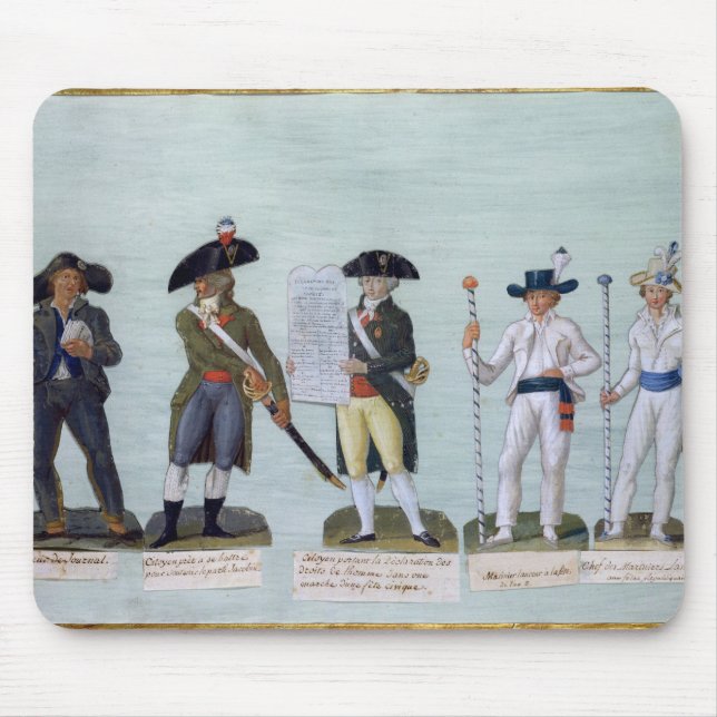 Ein Zeitungs-Verkäufer, ein Bürger bereit zu Mousepad (Vorne)