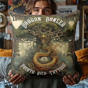 Ein Zelt japanische Bonsai Tree Dragon Throw Kisse Kissen