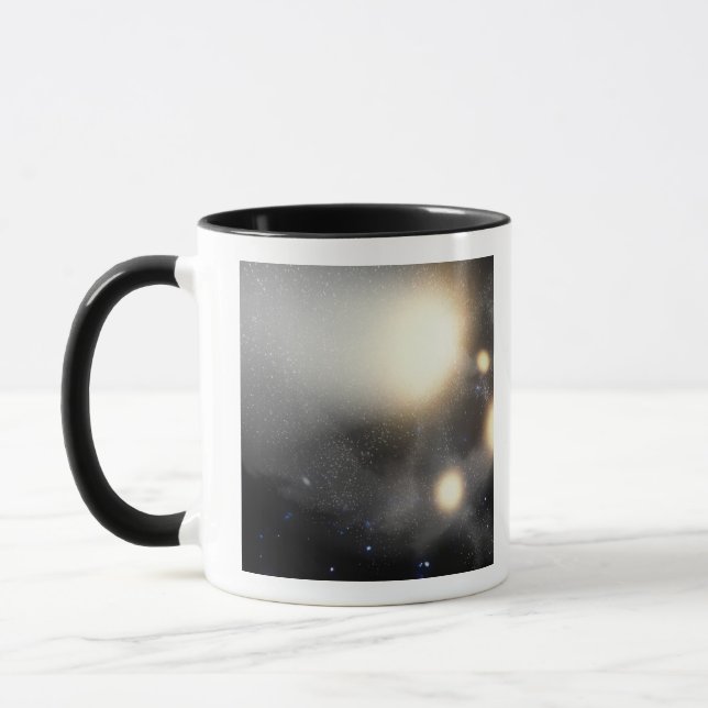 Ein Zerfall von Galaxien Tasse (Links)