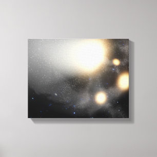 Ein Zertrümmern-oben der Galaxien Leinwanddruck