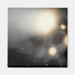 Ein Zertrümmern-oben der Galaxien Magnet