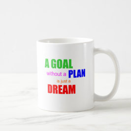 Ein Ziel ohne Plan ist nur eine Traumkaffee-Tasse Tasse