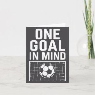 Ein Ziel vor Augen - Fußball-Thema & Motivierend Karte